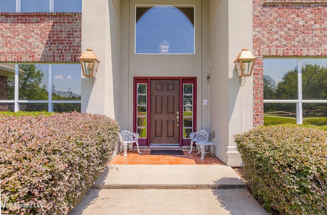 1000 Cedar Hill Rd, Madison, MS 39110 - entrance to property featuring stucco siding and brick siding
