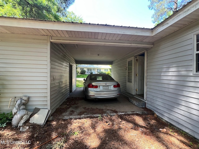 4515 25th St, Meridian, MS 39307 - view of parking / parking lot featuring a carport