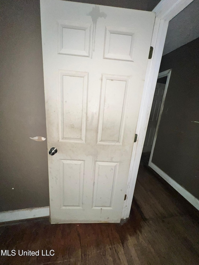4515 25th St, Meridian, MS 39307 - detailed view of wood finished floors and baseboards