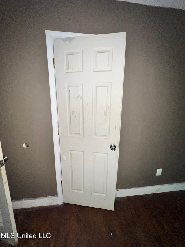 4515 25th St, Meridian, MS 39307 - detailed view of baseboards and wood finished floors