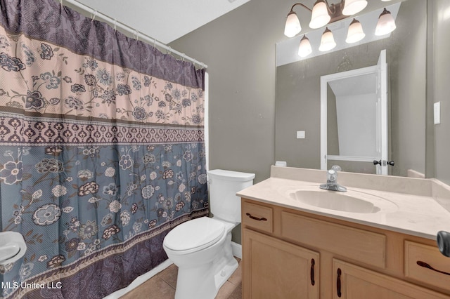8968 Tahoe Cv, Olive Branch, MS 38654 - full bath featuring vanity, tile patterned floors, and curtained shower