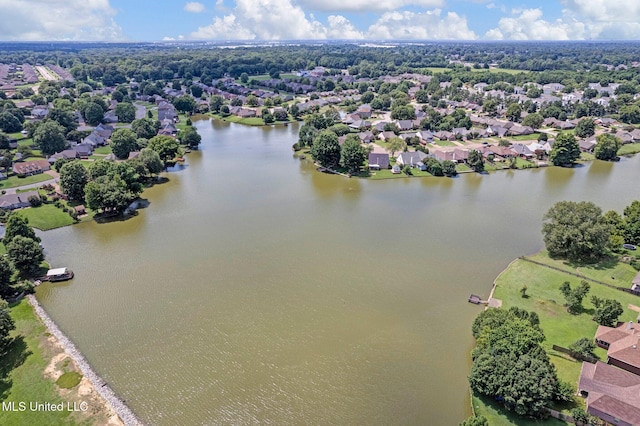 8968 Tahoe Cv, Olive Branch, MS 38654 - aerial view of residential area featuring a large body of water