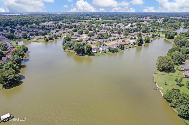 8968 Tahoe Cv, Olive Branch, MS 38654 - aerial perspective of suburban area featuring a nearby body of water