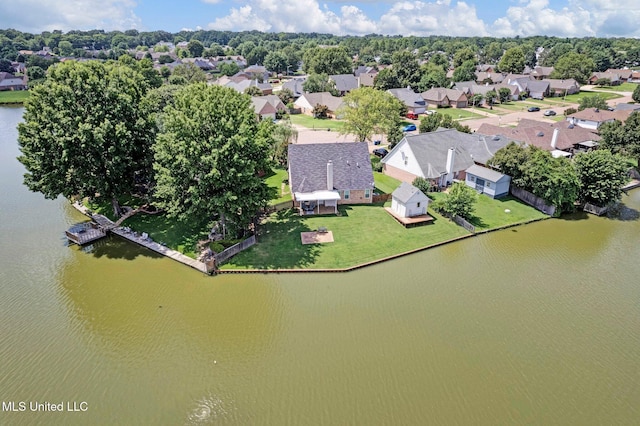 8968 Tahoe Cv, Olive Branch, MS 38654 - aerial view of residential area with a large body of water