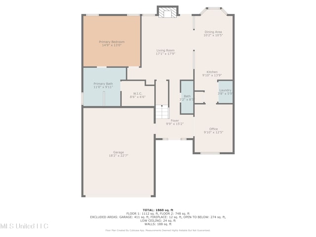 8968 Tahoe Cv, Olive Branch, MS 38654 - view of floor plan / room layout