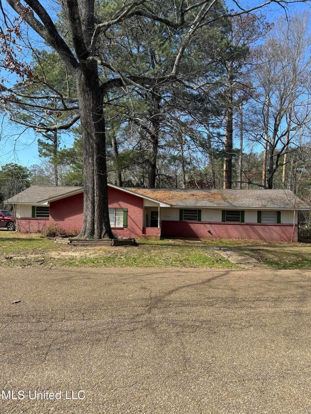 view of ranch-style home