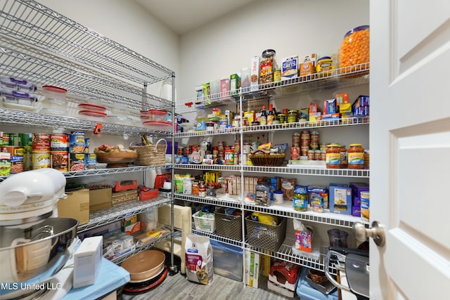 view of pantry