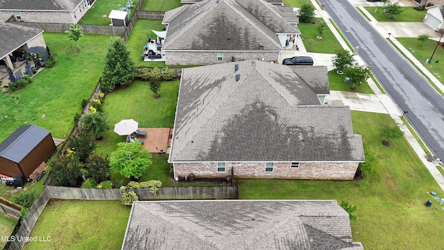 view of subject property
