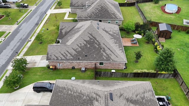 view from above of property