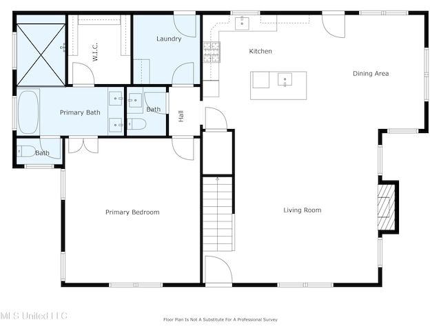 563 Valentine Rd, Holly Springs, MS 38635 - view of property floor plan
