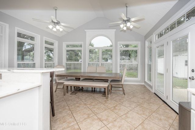 2204 Rue Beaux Chenes, Ocean Springs, MS 39564 - sunroom with vaulted ceiling