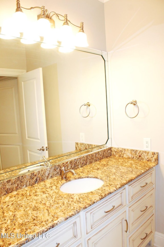 bathroom featuring vanity