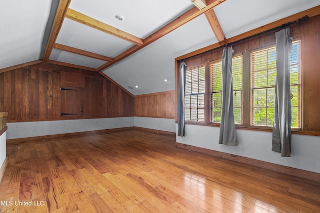 300 S 21st Ave, Hattiesburg, MS 39401 - bonus room with vaulted ceiling, healthy amount of natural light, hardwood / wood-style flooring, and baseboards