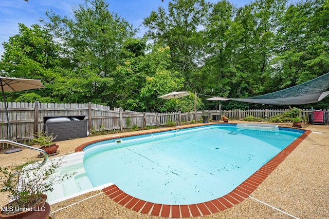 300 S 21st Ave, Hattiesburg, MS 39401 - view of pool with a fenced backyard and view of scattered trees
