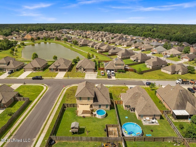 16904 Desmare St, Gulfport, MS 39503 - aerial perspective of suburban area featuring a nearby body of water and a pool area