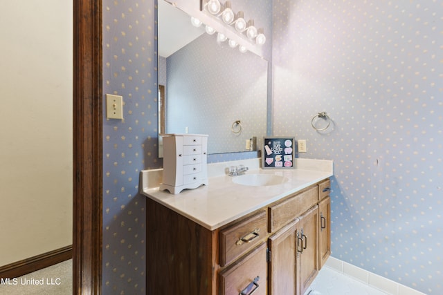 bathroom with vanity