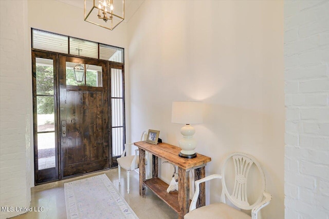 110 Crossview Pl, Brandon, MS 39047 - foyer entrance with a chandelier