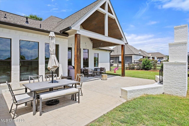 110 Crossview Pl, Brandon, MS 39047 - view of patio featuring outdoor dining area