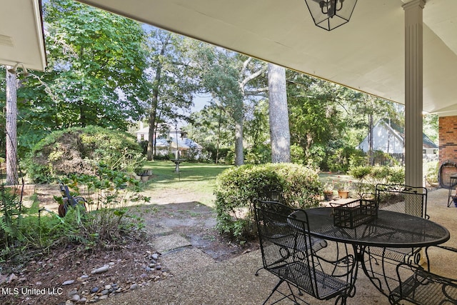 29 Avery Cir, Jackson, MS 39211 - view of patio / terrace featuring outdoor dining space