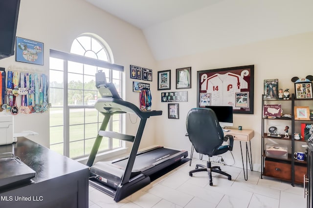 2901 Village Cir, Ocean Springs, MS 39564 - office with vaulted ceiling