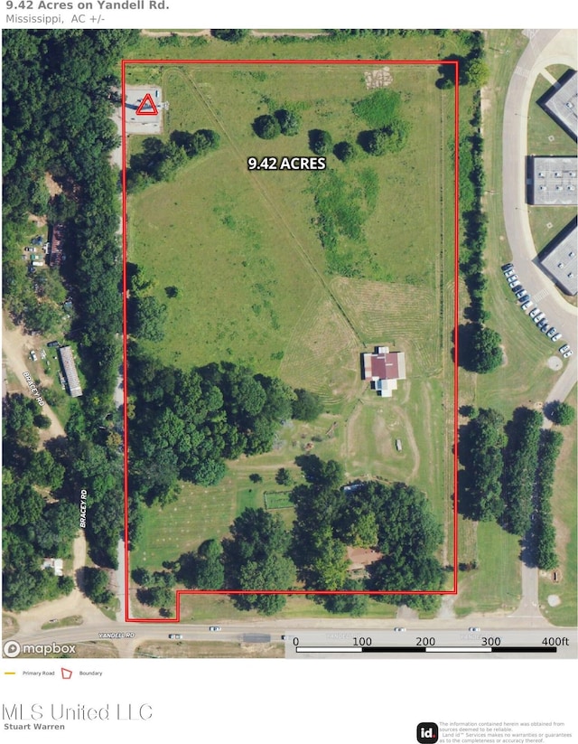 294 Yandell Rd, Canton, MS 39046 - map / location featuring property boundaries highlighted