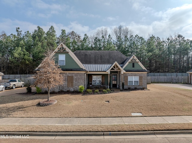 view of craftsman inspired home