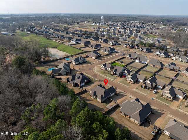 birds eye view of property