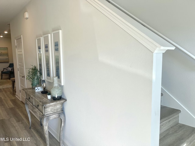 150 Debuys Rd, Biloxi, MS 39531 - stairs featuring wood finished floors