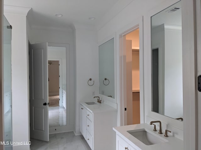 bathroom with vanity