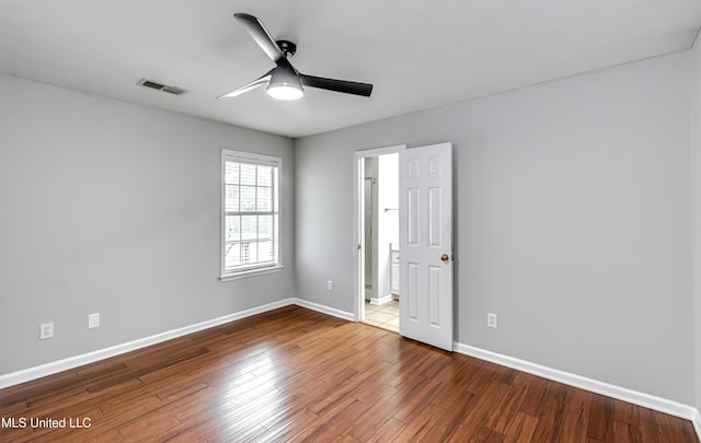 783 Whippoorwill Dr, Brandon, MS 39047 - unfurnished room with ceiling fan and wood finished floors