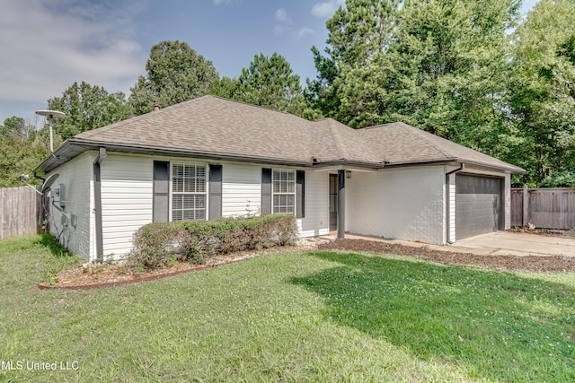 783 Whippoorwill Dr, Brandon, MS 39047 - ranch-style house featuring an attached garage, roof with shingles, concrete driveway, and brick siding