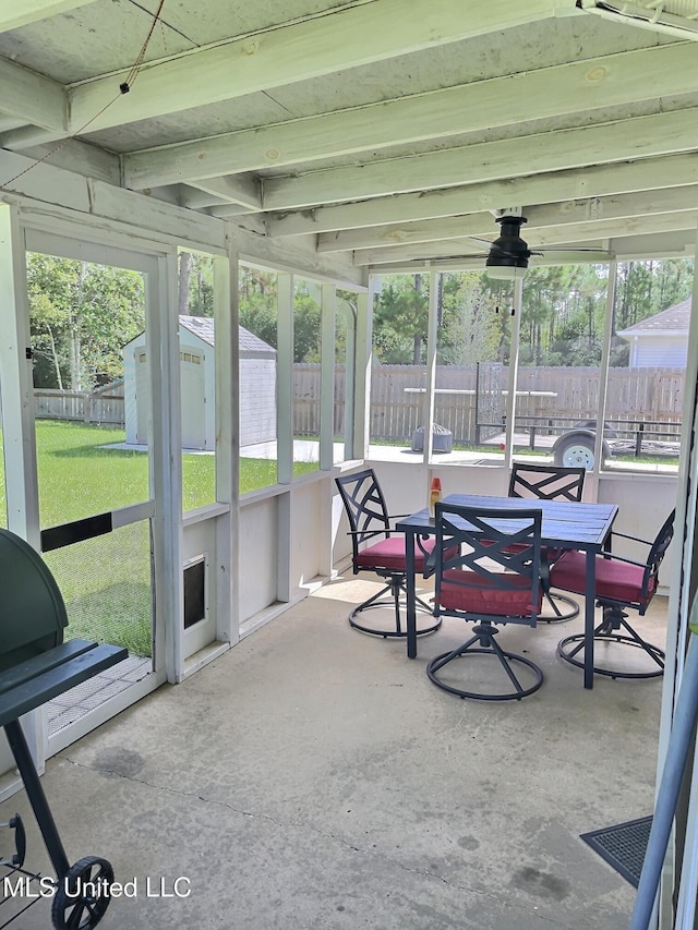 8617 Pinoak Ln, Ocean Springs, MS 39564 - sunroom / solarium with outdoor dining space