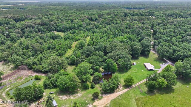 869 B Parks Rd, Pickens, MS 39146 - aerial view of property's location with a forest