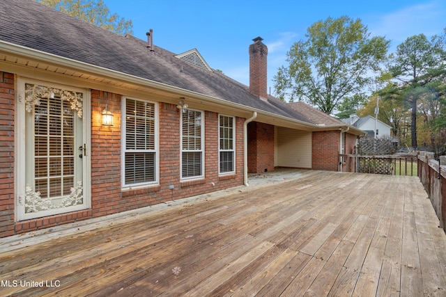 view of deck