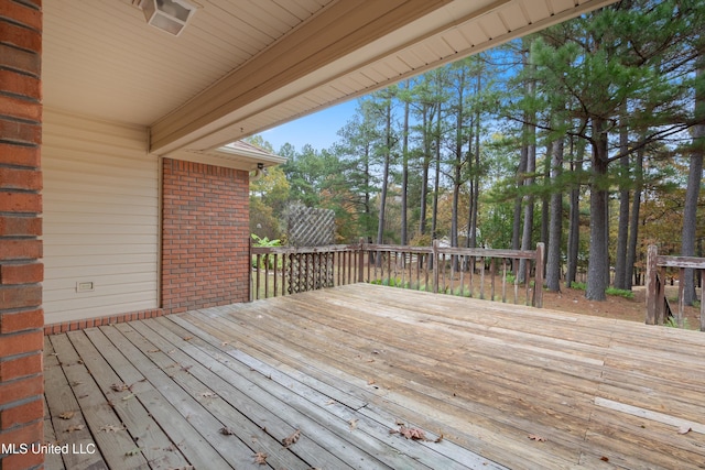 view of wooden terrace