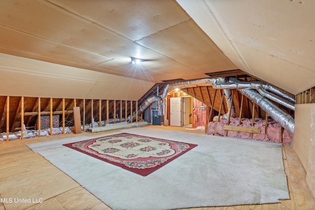 view of attic