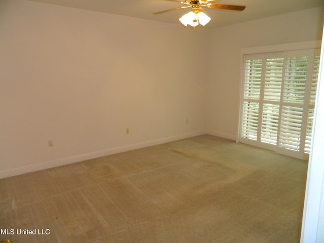 7890 Hilo Way, Diamondhead, MS 39525 - carpeted spare room with ceiling fan and baseboards