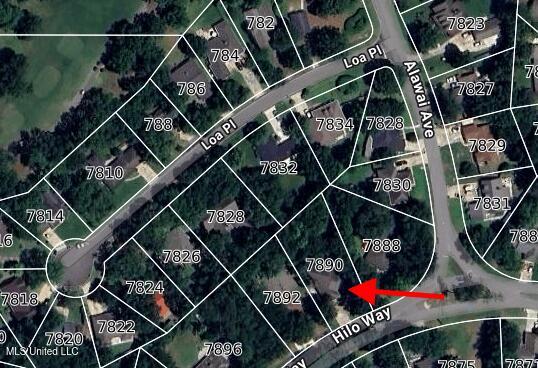 7890 Hilo Way, Diamondhead, MS 39525 - map of property location