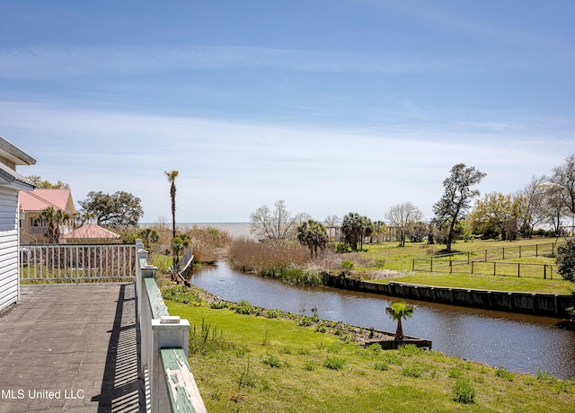 1401 Ladnier Rd, Gautier, MS 39553 - view of water feature with fence