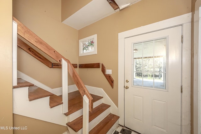 1401 Ladnier Rd, Gautier, MS 39553 - entryway featuring stairs