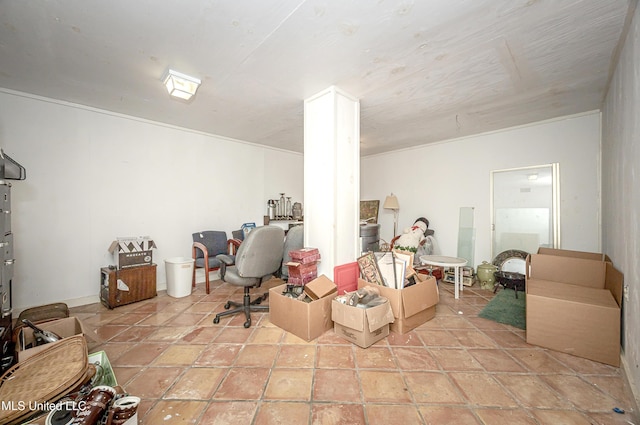 1401 Ladnier Rd, Gautier, MS 39553 - basement featuring tile patterned flooring