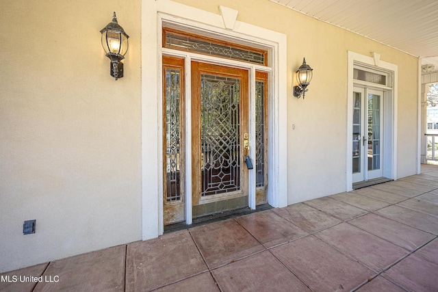 1401 Ladnier Rd, Gautier, MS 39553 - entrance to property with stucco siding