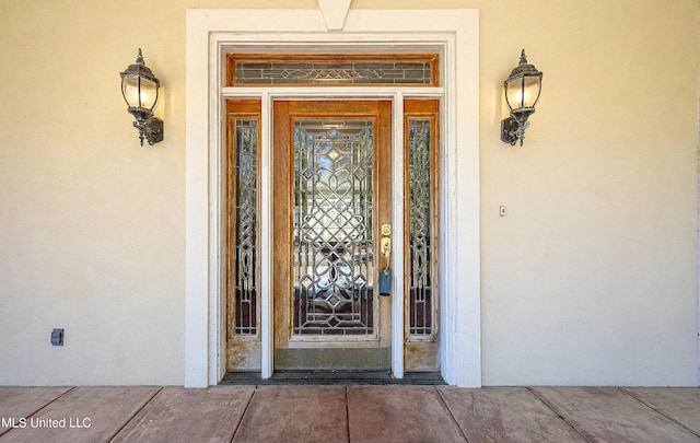1401 Ladnier Rd, Gautier, MS 39553 - entrance to property featuring stucco siding