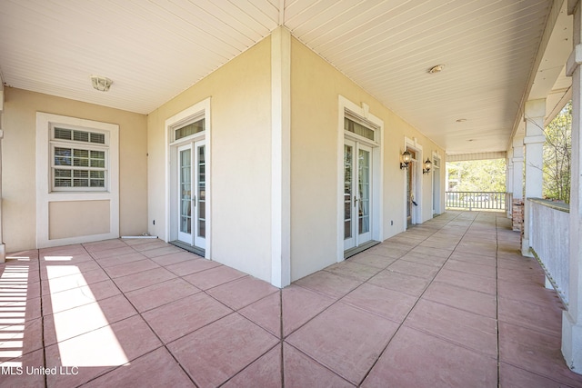 1401 Ladnier Rd, Gautier, MS 39553 - view of patio / terrace with french doors