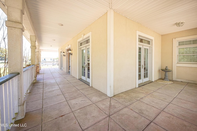 1401 Ladnier Rd, Gautier, MS 39553 - view of patio / terrace featuring french doors