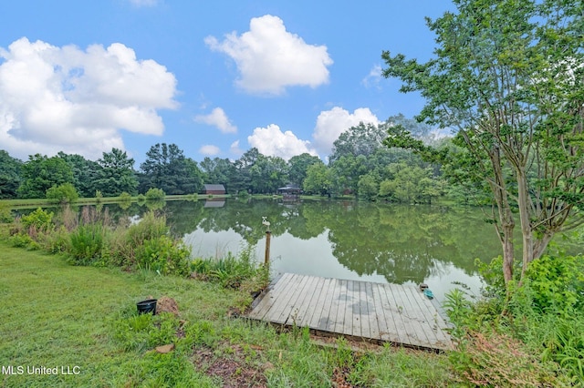 8140 Hunters Hill Cv, Olive Branch, MS 38654 - dock area with a water view