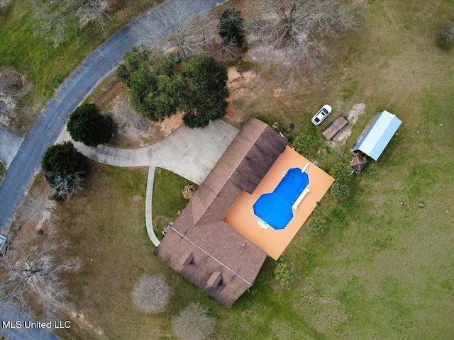 birds eye view of property