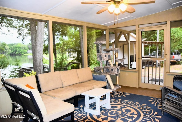 10991 High Rd, Hernando, MS 38632 - sunroom / solarium with a water view