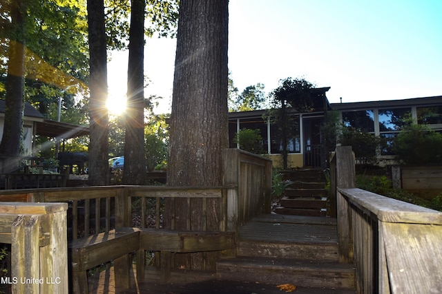 10991 High Rd, Hernando, MS 38632 - wooden deck featuring stairway