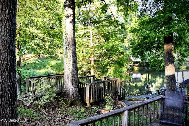 10991 High Rd, Hernando, MS 38632 - deck featuring a water view